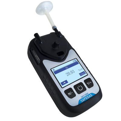 Data Logger Oxygen Detector with Pumped and Diffusion Dual Sampling for Tunnel and Pipeline Entry Safety Check