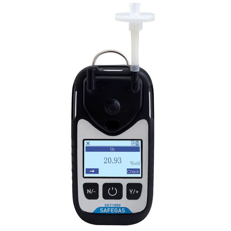 Data Logger Oxygen Detector with Pumped and Diffusion Dual Sampling for Tunnel and Pipeline Entry Safety Check